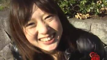 Asian babe releases gas in public 2